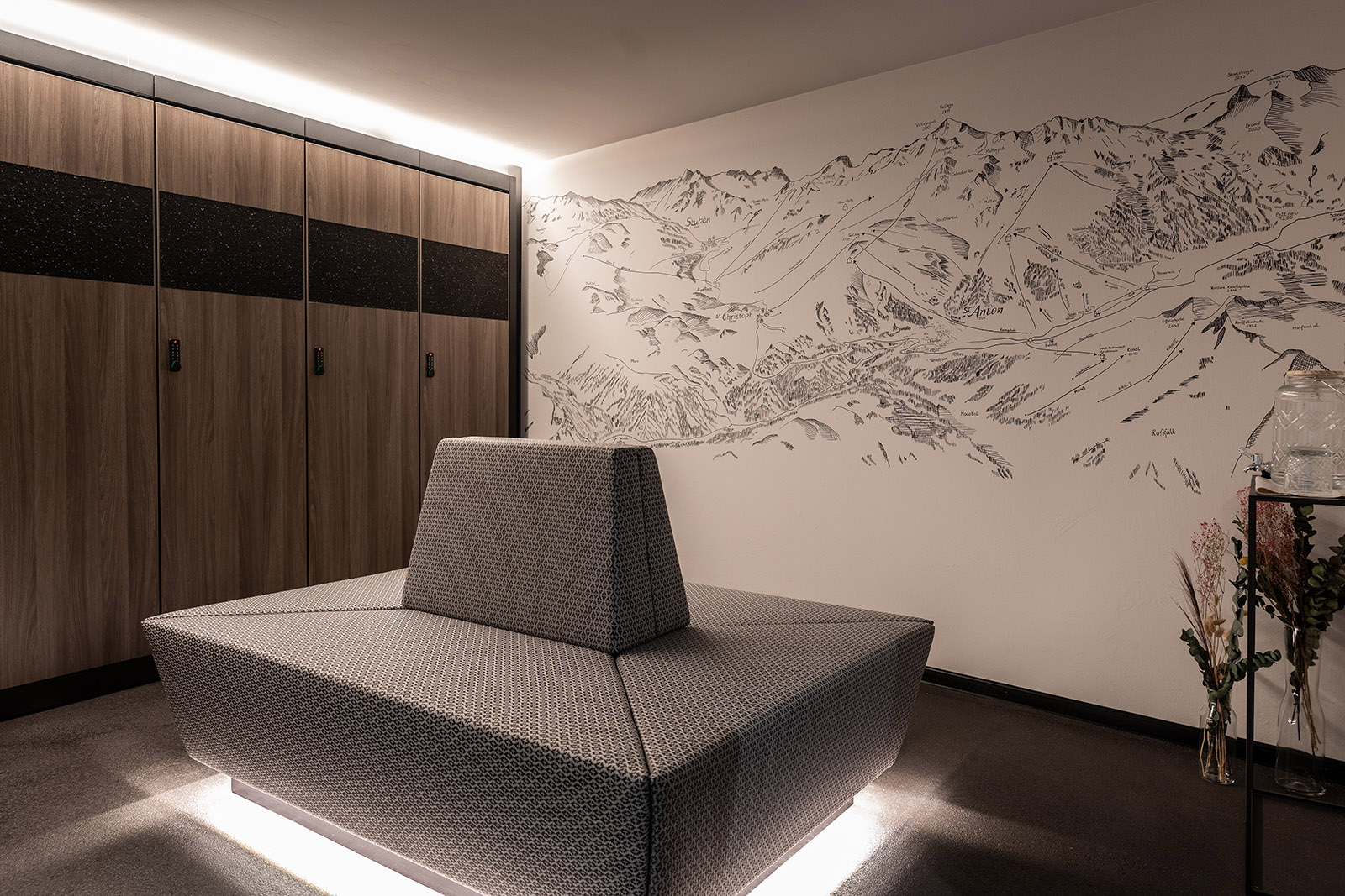 privater Skispind für jedes Apartment